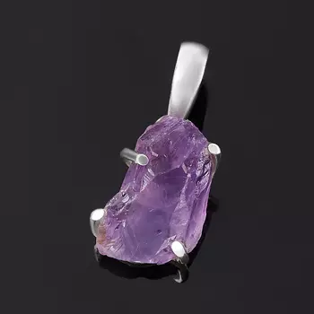 Кулон аметист (серебро 925 пр.)