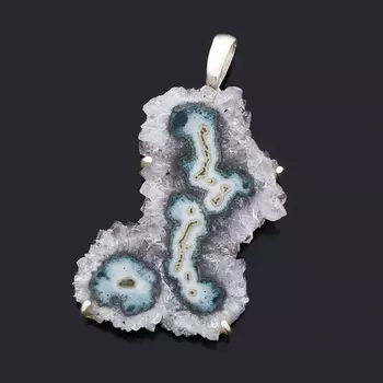 Кулон аметист (серебро 925 пр.)