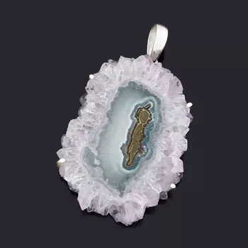 Кулон аметист (серебро 925 пр.)