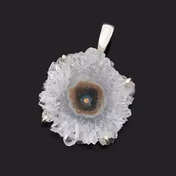 Кулон аметист (серебро 925 пр.)