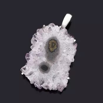 Кулон аметист (серебро 925 пр.)