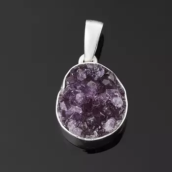 Кулон аметист (серебро 925 пр.) друза