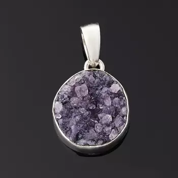 Кулон аметист (серебро 925 пр.) друза