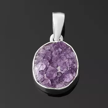 Кулон аметист (серебро 925 пр.) друза