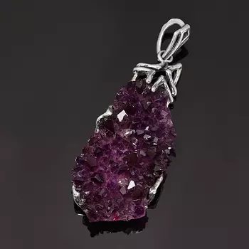 Кулон аметист (серебро 925 пр.) друза