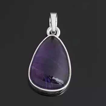 Кулон аметист (серебро 925 пр.) капля