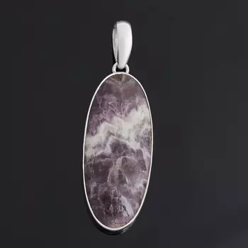 Кулон аметист (серебро 925 пр.) овал