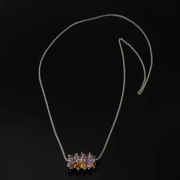 Кулон аметрин (биж. сплав, сталь хир.)