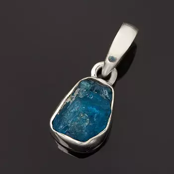Кулон апатит синий (серебро 925 пр.) кристалл