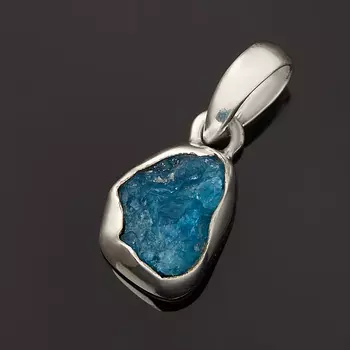 Кулон апатит синий (серебро 925 пр.) кристалл