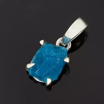 Кулон апатит синий (серебро 925 пр.) кристалл