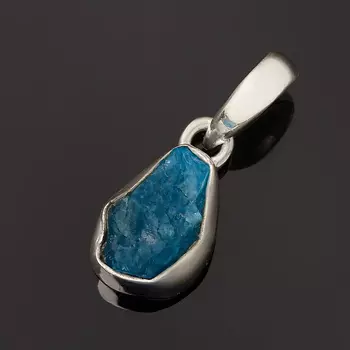 Кулон апатит синий (серебро 925 пр.) кристалл