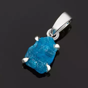 Кулон апатит синий (серебро 925 пр.) кристалл