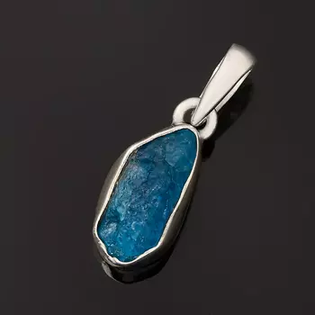 Кулон апатит синий (серебро 925 пр.) кристалл