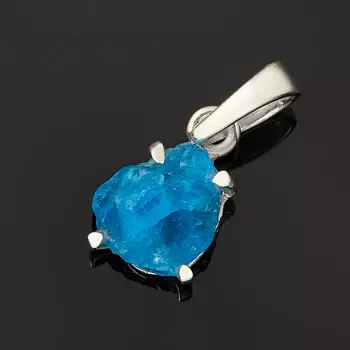 Кулон апатит синий (серебро 925 пр.) кристалл