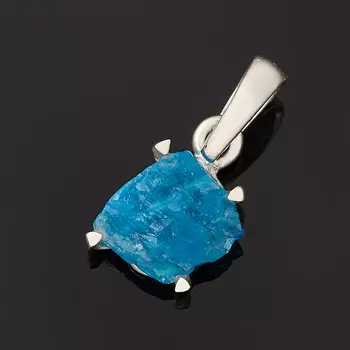 Кулон апатит синий (серебро 925 пр.) кристалл