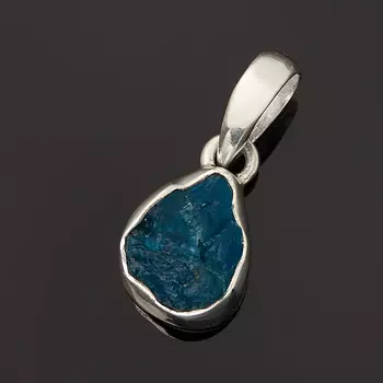 Кулон апатит синий (серебро 925 пр.) кристалл
