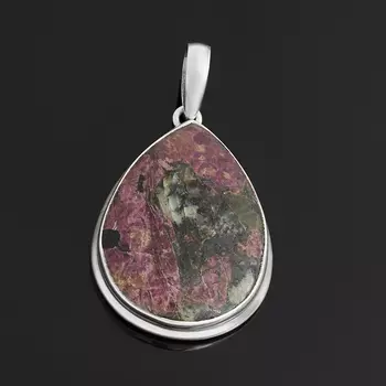 Кулон эвдиалит (серебро 925 пр.) капля