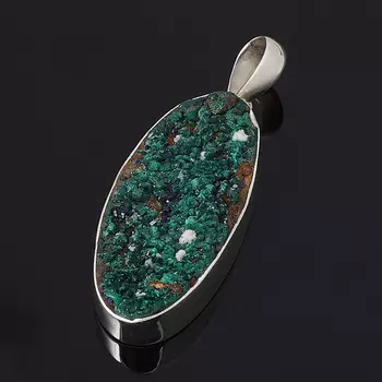 Кулон азуромалахит овал (серебро 925 пр.)
