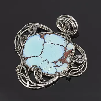 Кулон бирюза (нейзильбер)