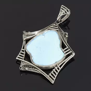 Кулон бирюза (нейзильбер)