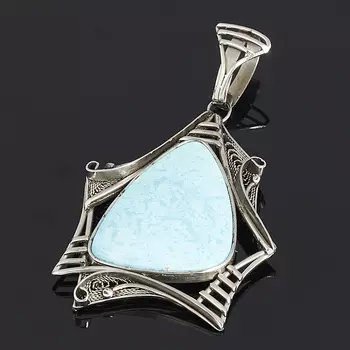 Кулон бирюза (нейзильбер)