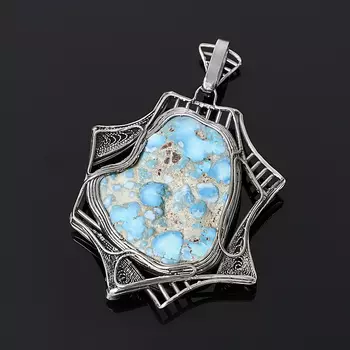 Кулон бирюза (нейзильбер)