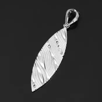 Кулон бриллиант (серебро 925 пр. родир. бел.) огранка