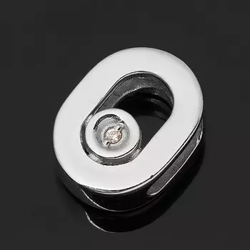 Кулон бриллиант (серебро 925 пр. родир. бел.) овал огранка