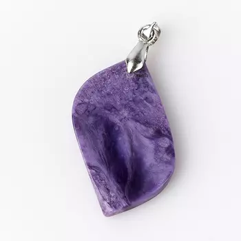 Кулон чароит (биж. сплав) 4,5 см