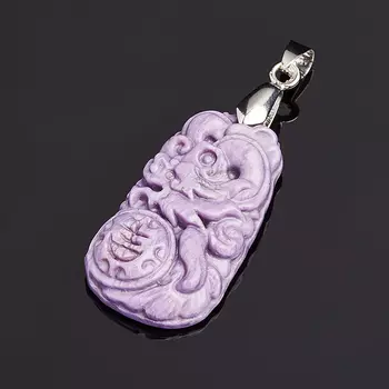 Кулон чароит (биж. сплав) 5 см