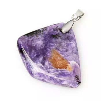 Кулон чароит (биж. сплав) 5 см