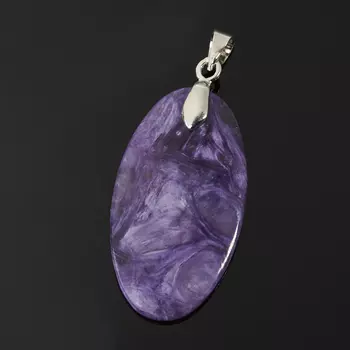 Кулон чароит (биж. сплав) овал