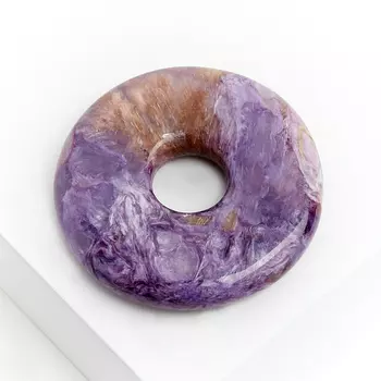 Кулон чароит круг