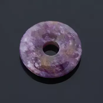 Кулон чароит круг (1 шт)