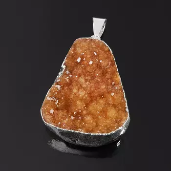 Кулон цитрин (биж. сплав) друза 3-4 см