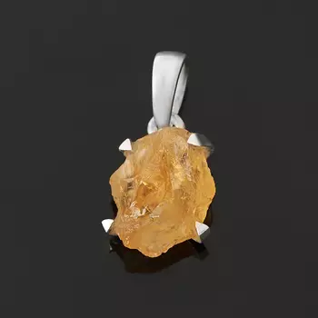 Кулон цитрин (серебро 925 пр.)