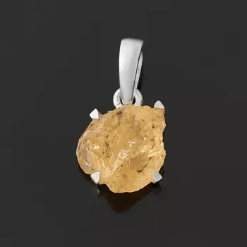 Кулон цитрин (серебро 925 пр.)