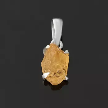 Кулон цитрин (серебро 925 пр.)