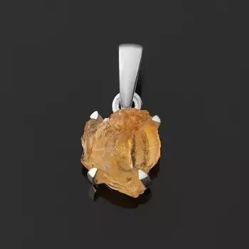 Кулон цитрин (серебро 925 пр.)