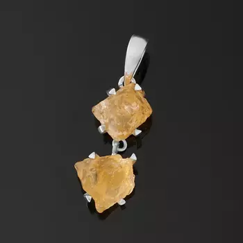 Кулон цитрин (серебро 925 пр.)