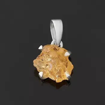 Кулон цитрин (серебро 925 пр.) кристалл