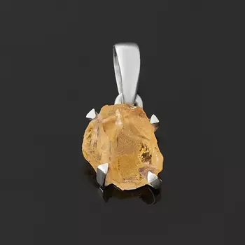 Кулон цитрин (серебро 925 пр.) кристалл