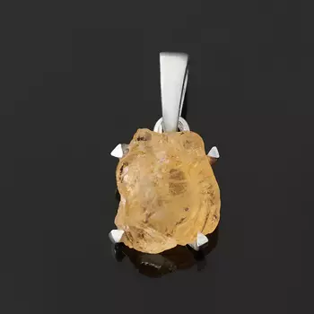 Кулон цитрин (серебро 925 пр.) кристалл