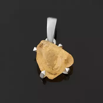 Кулон цитрин (серебро 925 пр.) кристалл