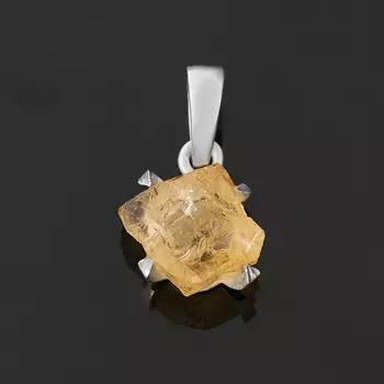 Кулон цитрин (серебро 925 пр.) кристалл
