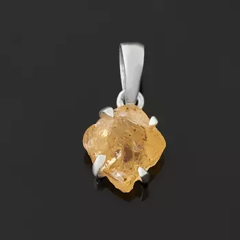 Кулон цитрин (серебро 925 пр.) кристалл