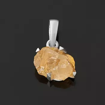 Кулон цитрин (серебро 925 пр.) кристалл