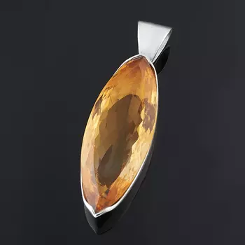 Кулон цитрин (серебро 925 пр.) огранка