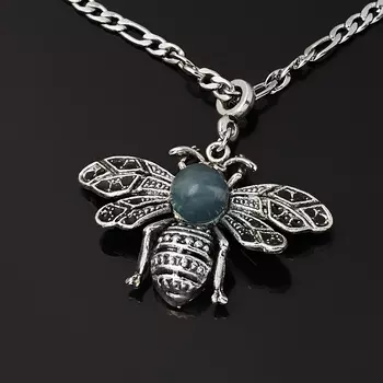 Кулон флюорит пчела (биж. сплав, сталь хир.)